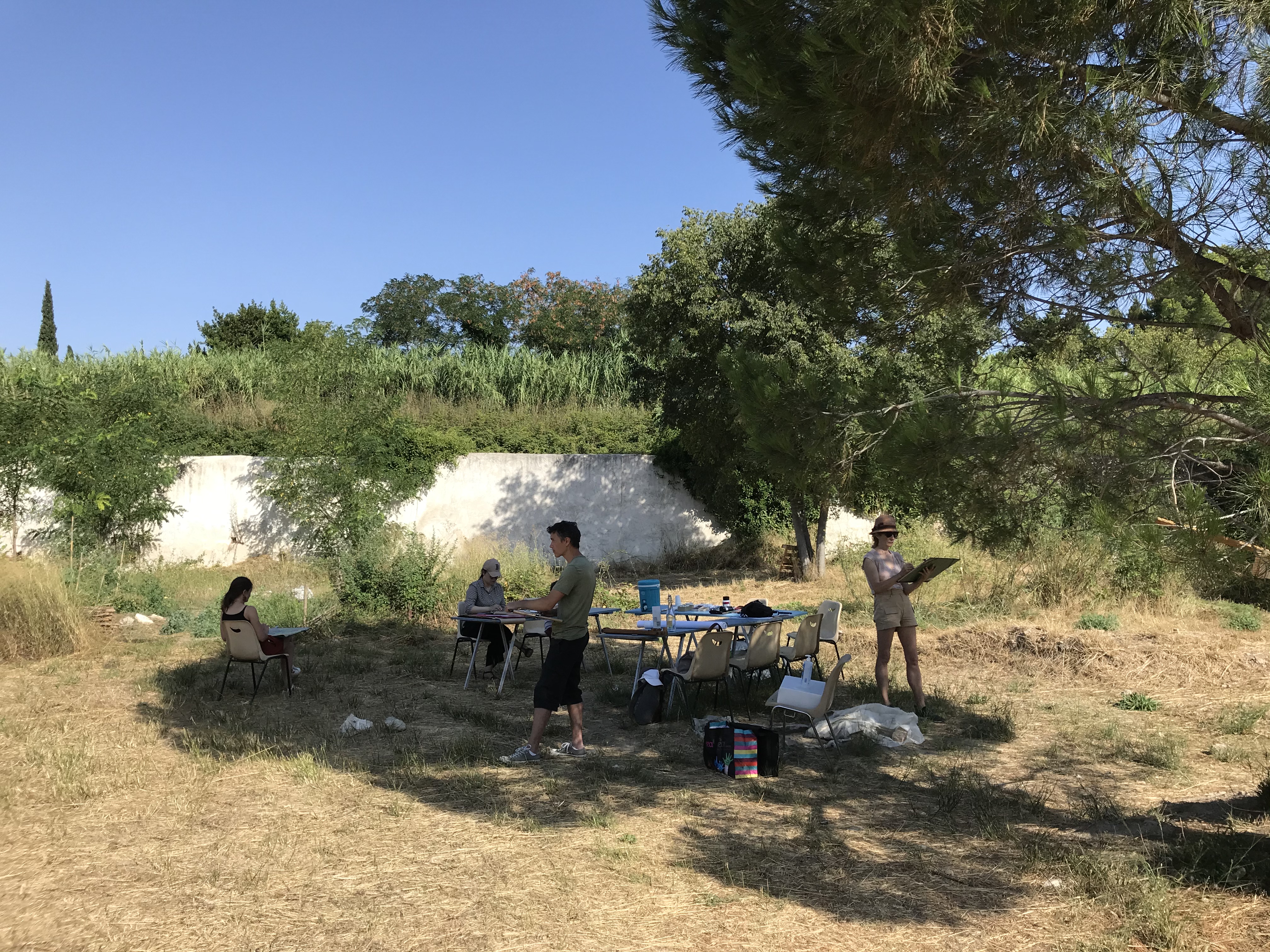 Atelier de peinture, de dessin, d’écologie urbaine et du paysage depuis le Tiers-Lieu à la Verrerie à Arles